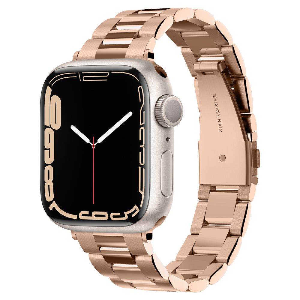 Spigen Modern Fit Band, skirtas Apple Watch 4/5/6/7/8/SE (38/40/41 mm) - rožinio aukso spalvos -- Apple Watch