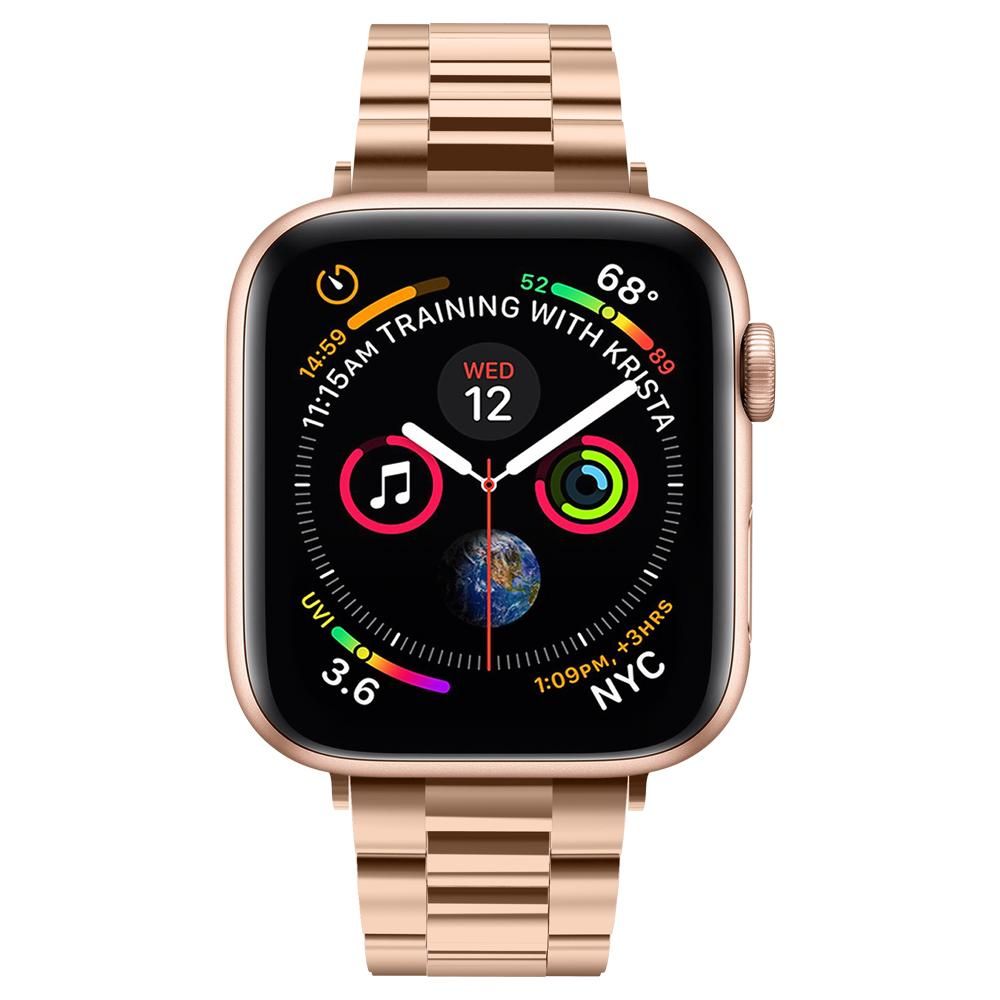 Spigen Modern Fit Band, skirtas Apple Watch 4/5/6/7/8/SE (38/40/41 mm) - rožinio aukso spalvos -- Apple Watch