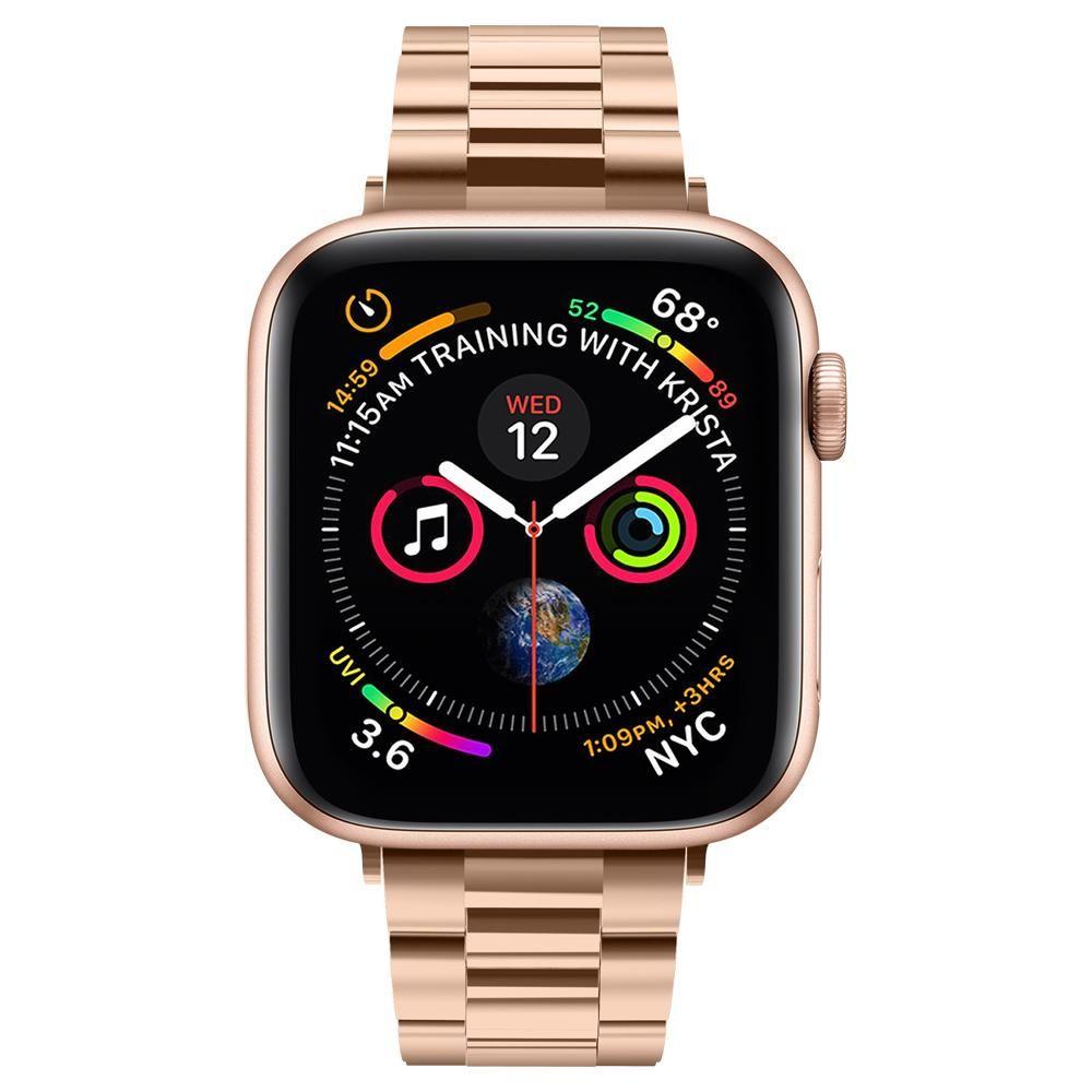Spigen Modern Fit Band, skirtas Apple Watch 4/5/6/7/8/SE (38/40/41 mm) - rožinio aukso spalvos -- Apple Watch