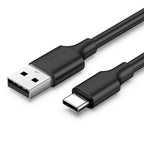 Ugreen US287 60116 USB-A / USB-C 2A kabelis 1 m - juodas -- Cell phone cables