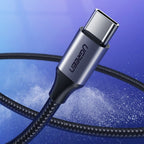 Ugreen US288 60125 USB-A / USB-C QC 3.0 3A kabelis 0,5 m - pilkas -- Cell phone cables