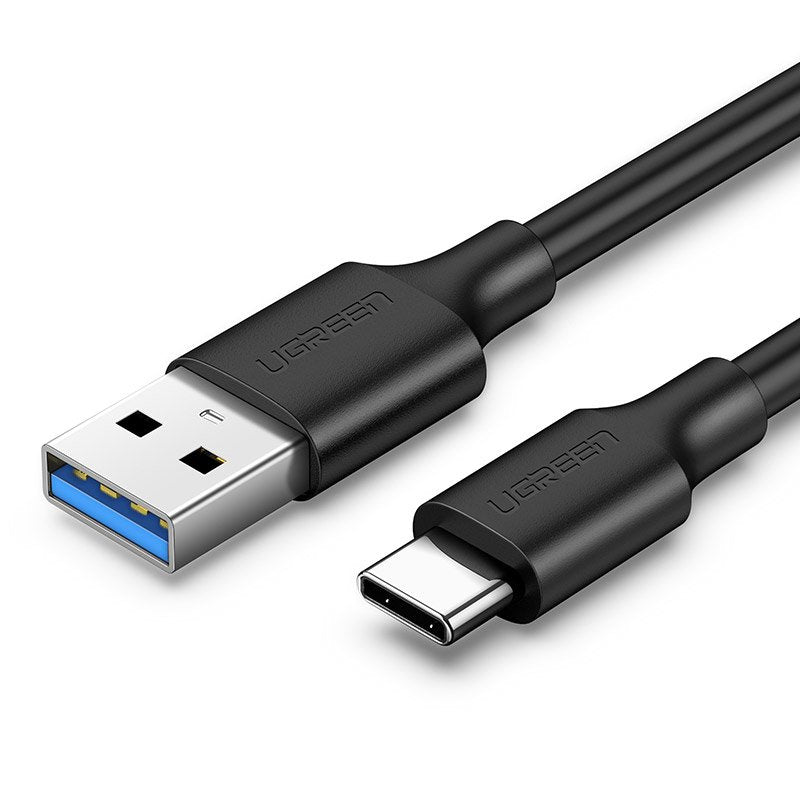 Ugreen US184 20882 USB-A 3.0 / USB-C 3A kabelis 1 m - juodas -- Cell phone cables