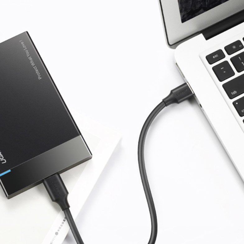 Ugreen US184 20882 USB-A 3.0 / USB-C 3A kabelis 1 m - juodas -- Cell phone cables