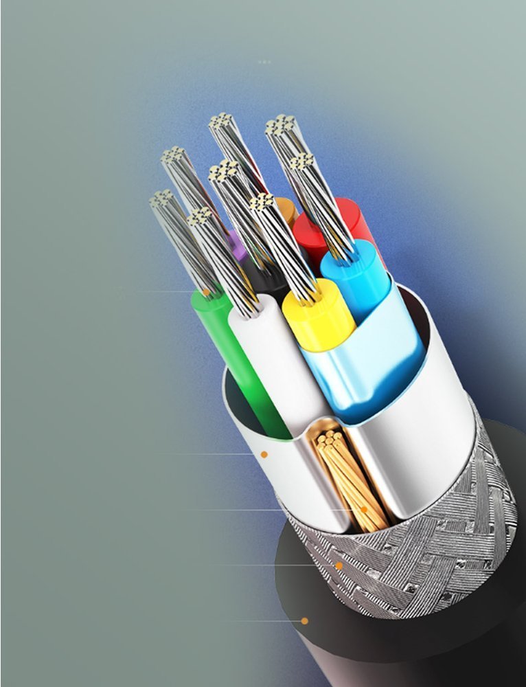 Ugreen US184 20882 USB-A 3.0 / USB-C 3A kabelis 1 m - juodas -- Cell phone cables