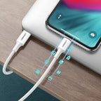 Ugreen US171 Lightning - USB-C MFi PD laidas 20W 480Mb/s 1m - baltas -- Cell phone cables