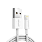 Ugreen US155 20728 USB-A / Lightning MFi 2.4A laidas 1m - baltas -- Cell phone cables