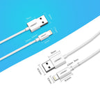 Ugreen US155 20728 USB-A / Lightning MFi 2.4A laidas 1m - baltas -- Cell phone cables