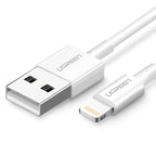 Ugreen US155 20728 USB-A / Lightning MFi 2.4A laidas 1m - baltas -- Cell phone cables