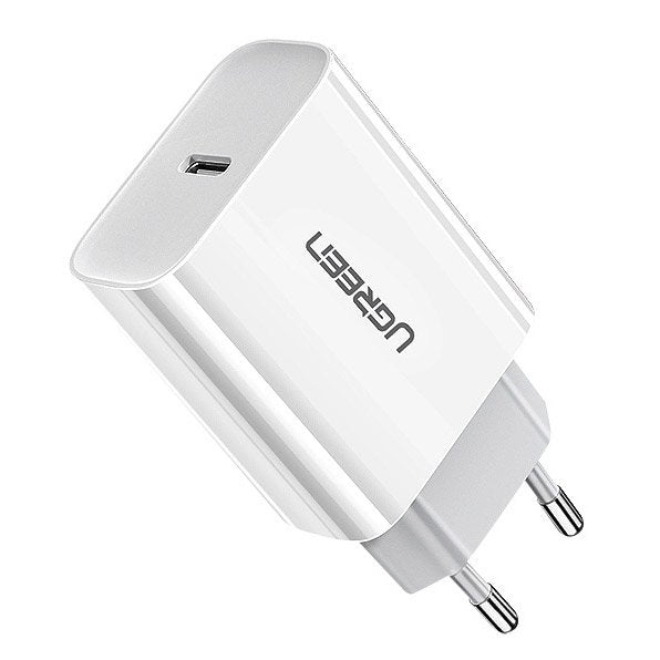 Ugreen USB įkroviklis Power Delivery 3.0 Quick Charge 4.0+ 20W 3A baltas (60450) -- Cell phone chargers
