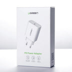 Ugreen USB įkroviklis Power Delivery 3.0 Quick Charge 4.0+ 20W 3A baltas (60450) -- Cell phone chargers