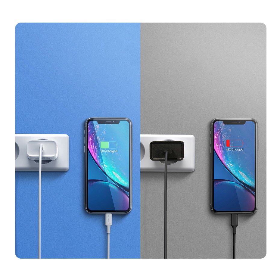 Ugreen USB įkroviklis Power Delivery 3.0 Quick Charge 4.0+ 20W 3A baltas (60450) -- Cell phone chargers
