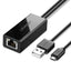 Tinklo plokštė Ugreen 30985, skirta Chromecast su micro USB / USB-A jungtimis 100Mb/s 1 m - juoda -- Network Adapters