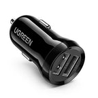 Ugreen automobilinis įkroviklis 2x USB 24W 4.8 A (2x 2.4 A) juodas (50875) -- Cell phone chargers