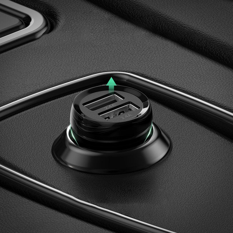 Ugreen automobilinis įkroviklis 2x USB 24W 4.8 A (2x 2.4 A) juodas (50875) -- Cell phone chargers