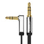 Ugreen plokščias AUX garso kabelis 3.5 mm mini jack 2m sidabrinis (10599) -- Audio Cables