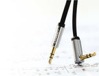 Ugreen plokščias AUX garso kabelis 3.5 mm mini jack 2m sidabrinis (10599) -- Audio Cables
