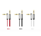 Ugreen plokščias AUX garso kabelis 3.5 mm mini jack 2m sidabrinis (10599) -- Audio Cables