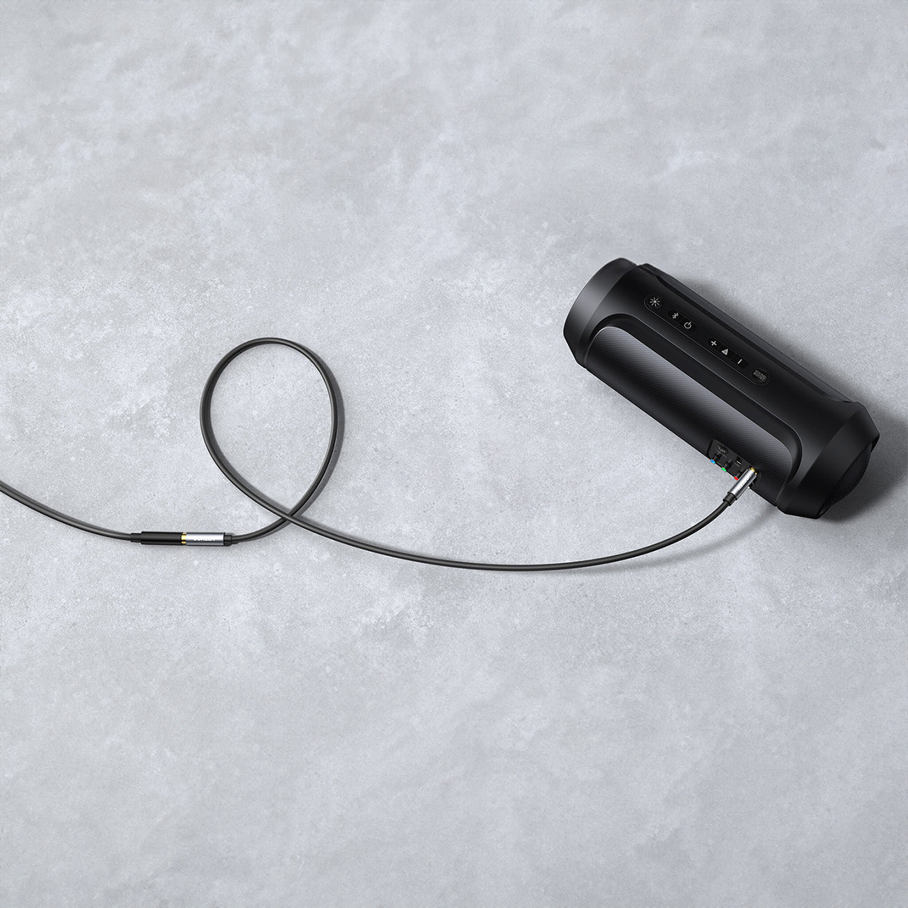 Ugreen AV118 10592 kabelis 3.5 mm mini jack (male) / 3.5 mm mini jack (female) 1m - sidabrinis -- Audio Cables