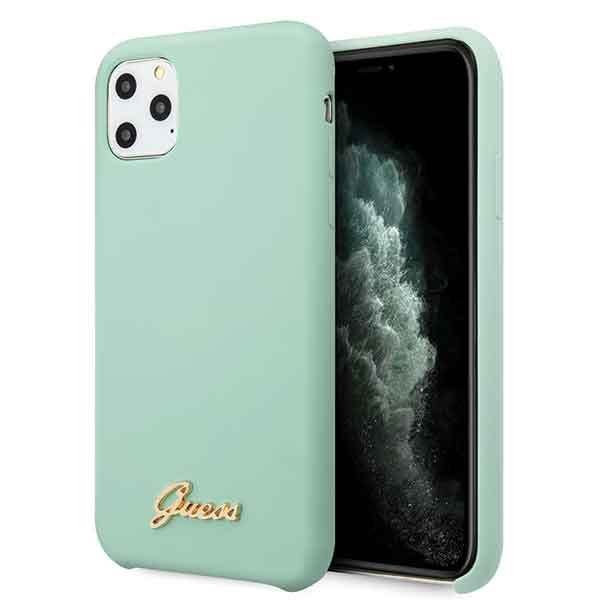 Guess silikoninis dėklas iPhone 11 Pro – žalias -- iPhone 11 Pro