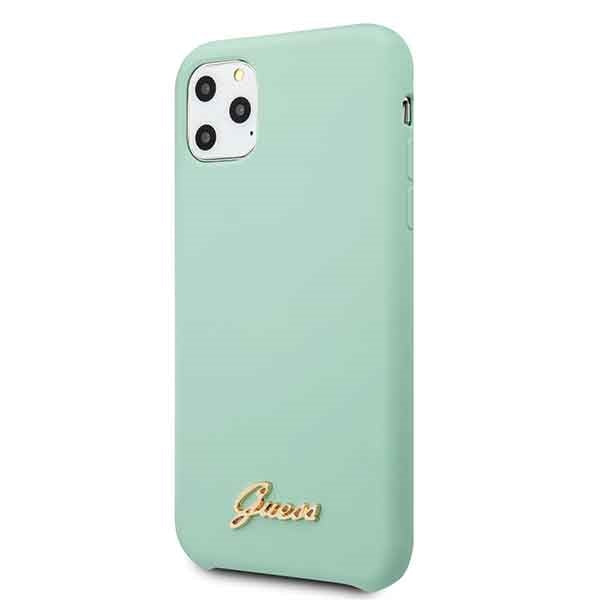 Guess silikoninis dėklas iPhone 11 Pro – žalias -- iPhone 11 Pro