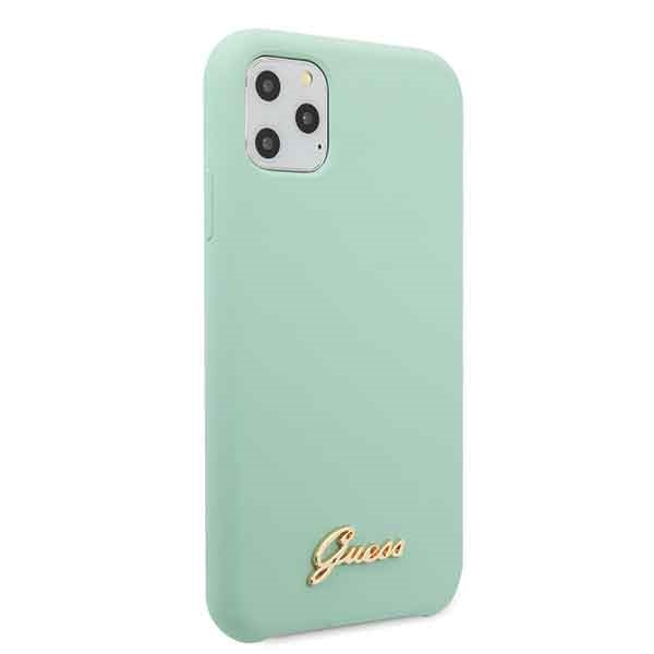 Guess silikoninis dėklas iPhone 11 Pro – žalias -- iPhone 11 Pro