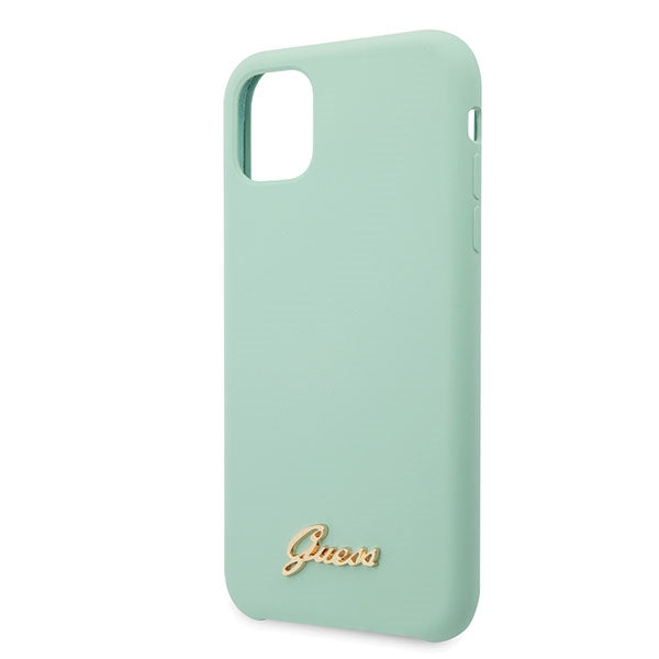 Guess silikoninis dėklas iPhone 11 Pro Max – žalias -- iPhone 11 Pro Max