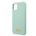 Guess silikoninis dėklas iPhone 11 Pro Max – žalias -- iPhone 11 Pro Max