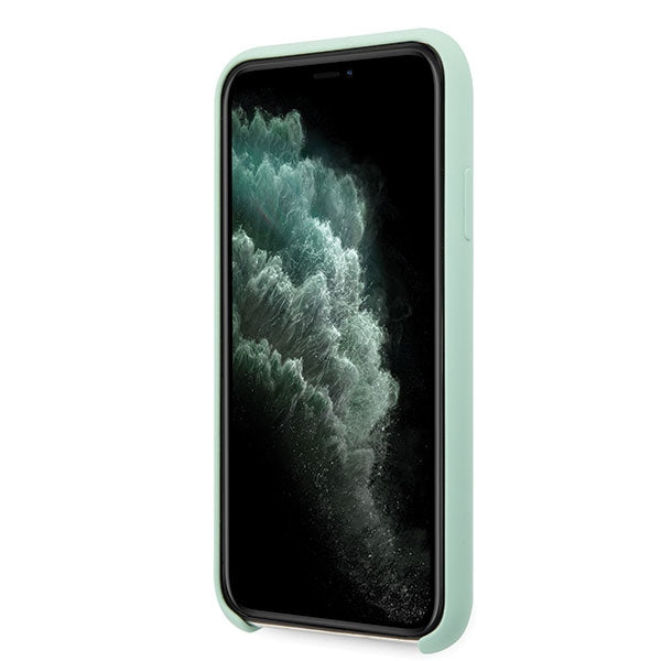 Guess silikoninis dėklas iPhone 11 Pro Max – žalias -- iPhone 11 Pro Max