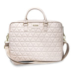 Guess Quilted krepšys 16" nešiojamajam kompiuteriui - rožinis -- Laptop Bags