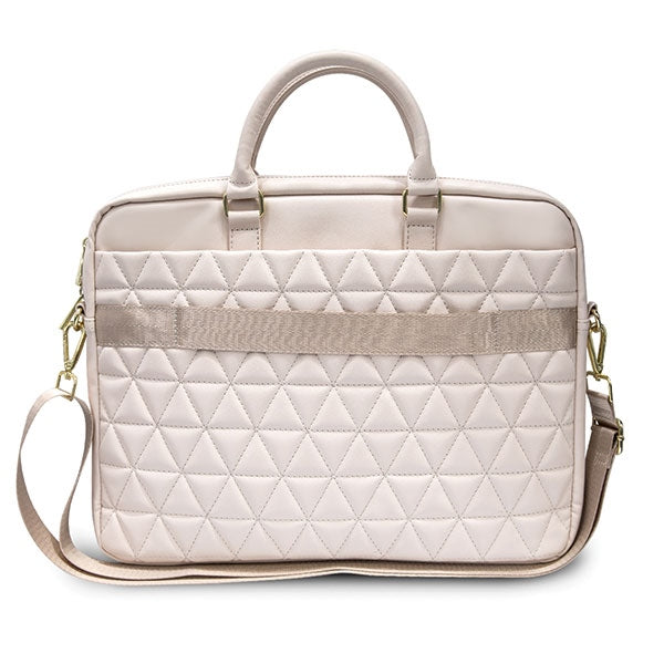 Guess Quilted krepšys 16" nešiojamajam kompiuteriui - rožinis -- Laptop Bags