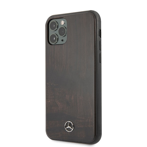 Mercedes-Benz Wood Line dėklas iPhone 11 Pro Max – rudas -- iPhone 11 Pro Max