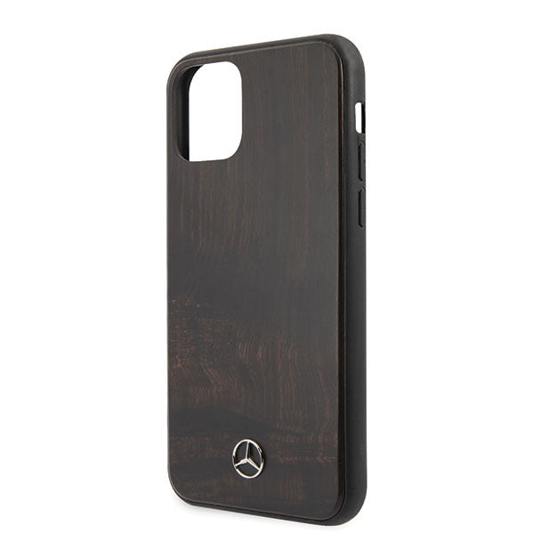 Mercedes-Benz Wood Line dėklas iPhone 11 Pro Max – rudas -- iPhone 11 Pro Max