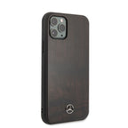 Mercedes-Benz Wood Line dėklas iPhone 11 Pro Max – rudas -- iPhone 11 Pro Max