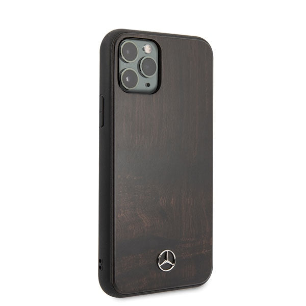 Mercedes-Benz Wood Line dėklas iPhone 11 Pro Max – rudas -- iPhone 11 Pro Max