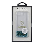 Guess GUHCP7GLUQBL iPhone 6/7/8 /SE 2020 / SE 2022 mėlyna/mėlyna hard case Liquid Glitter Party -- iPhone 6