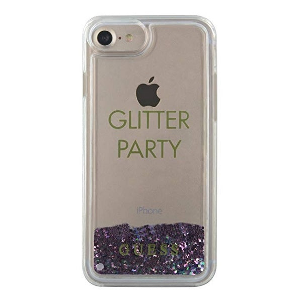 Guess GUHCP7GLUQPU iPhone 6/7/8 /SE 2020 / SE 2022 purpurinė/violetinė hard case Skysti blizgučiai Party -- iPhone 6