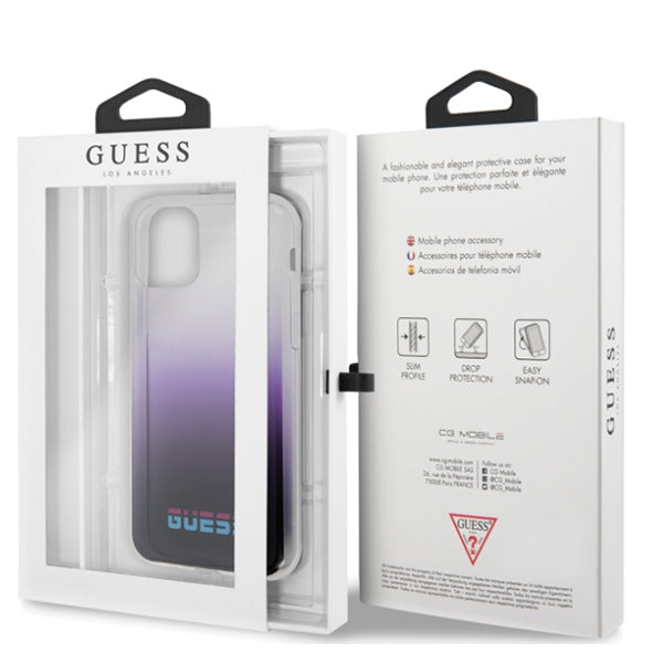 Guess dėklas iPhone 11 Pro Max – violetinis (California) -- iPhone 11 Pro Max