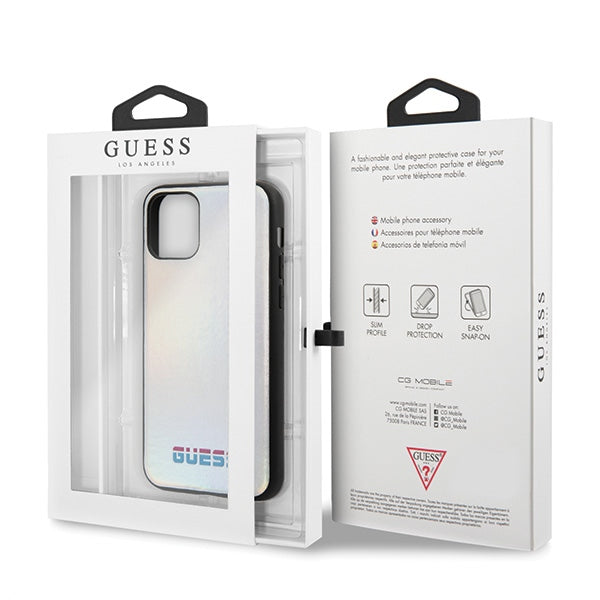 Guess Iridescent dėklas iPhone 11 Pro – sidabrinis -- iPhone 11 Pro