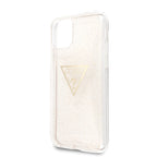 Guess dėklas iPhone 11 Pro – auksinis, Glitter Triangle -- iPhone 11 Pro
