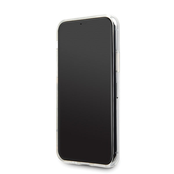Guess dėklas iPhone 11 Pro – auksinis, Glitter Triangle -- iPhone 11 Pro