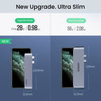 HUB Ugreen 60559 2x USB-C / USB-C PD (Thunderbolt 3, 100W, 4K 60 Hz, 10 Gbps) / HDMI 4K 30 Hz / 3x USB 3.0 skirtas...