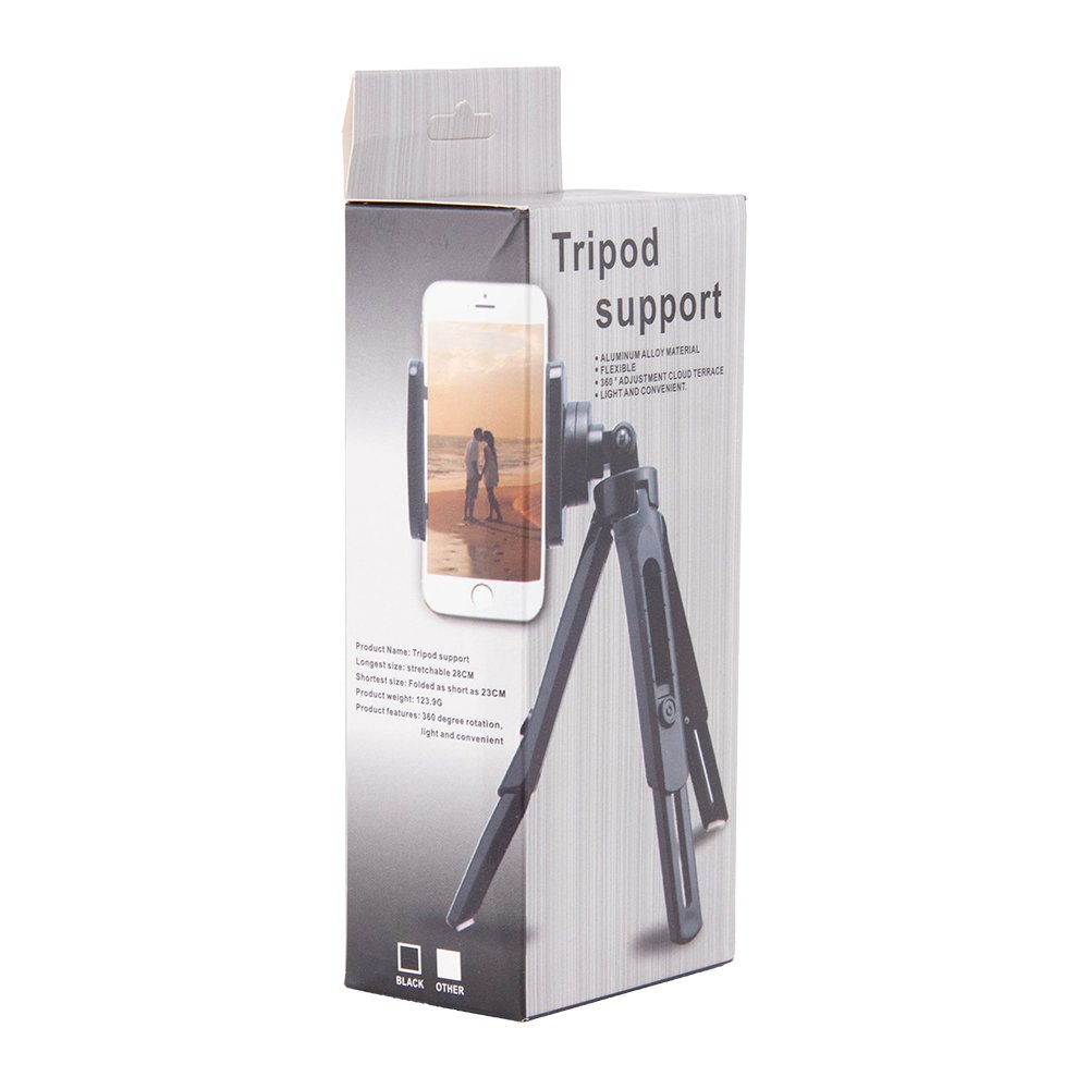 Miniatūrinis trikojis selfie lazdelė telefono kamerai GoPro 16 - 21 cm juodas -- Selfie Sticks & Tripods
