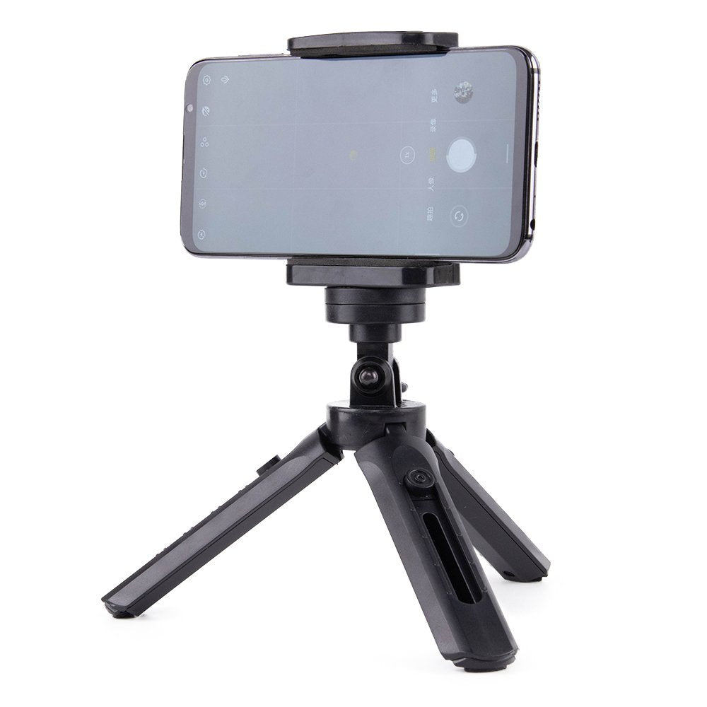 Miniatūrinis trikojis selfie lazdelė telefono kamerai GoPro 16 - 21 cm juodas -- Selfie Sticks & Tripods