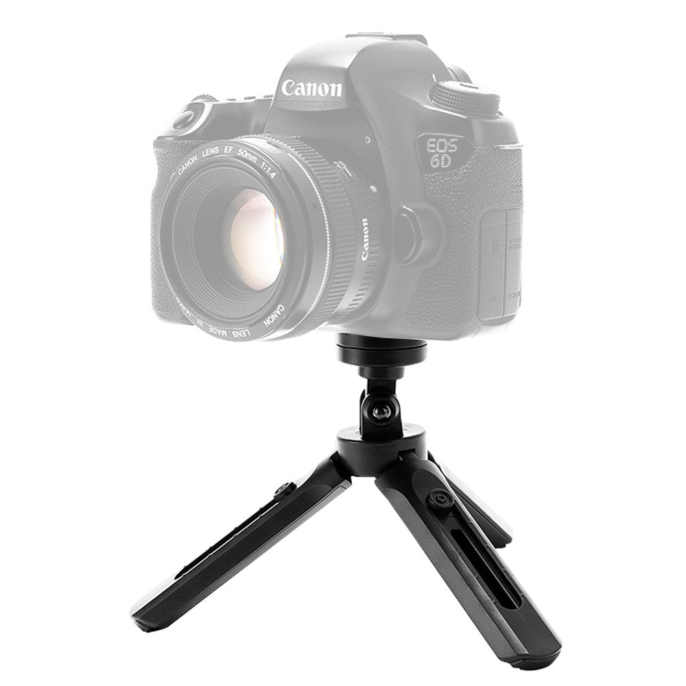 Miniatūrinis trikojis selfie lazdelė telefono kamerai GoPro 16 - 21 cm juodas -- Selfie Sticks & Tripods