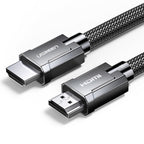 Ugreen kabelis HDMI 2.1 kabelis 8K 60 Hz / 4K 120 Hz 3D 48 Gbps HDR VRR QMS ALLM eARC QFT 2 m pilkas (HD135 70321) --...