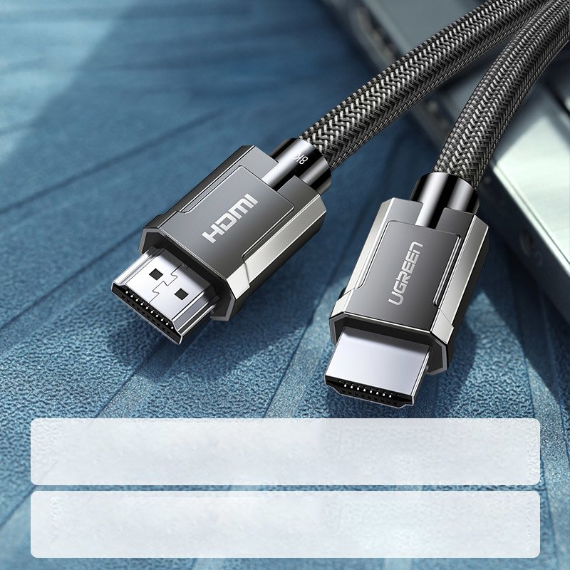 Ugreen kabelis HDMI 2.1 kabelis 8K 60 Hz / 4K 120 Hz 3D 48 Gbps HDR VRR QMS ALLM eARC QFT 2 m pilkas (HD135 70321) --...