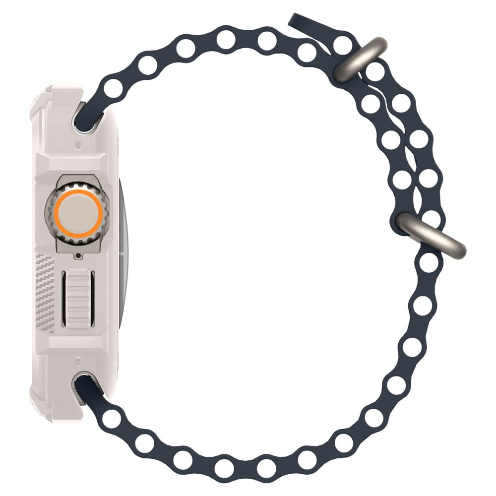 Dėklas Spigen Rugged Armor Apple Watch Ultra 1 / 2 / 3 (49 mm), smėlio spalvos -- Apple Watch Ultra (49 mm), Apple Watch...