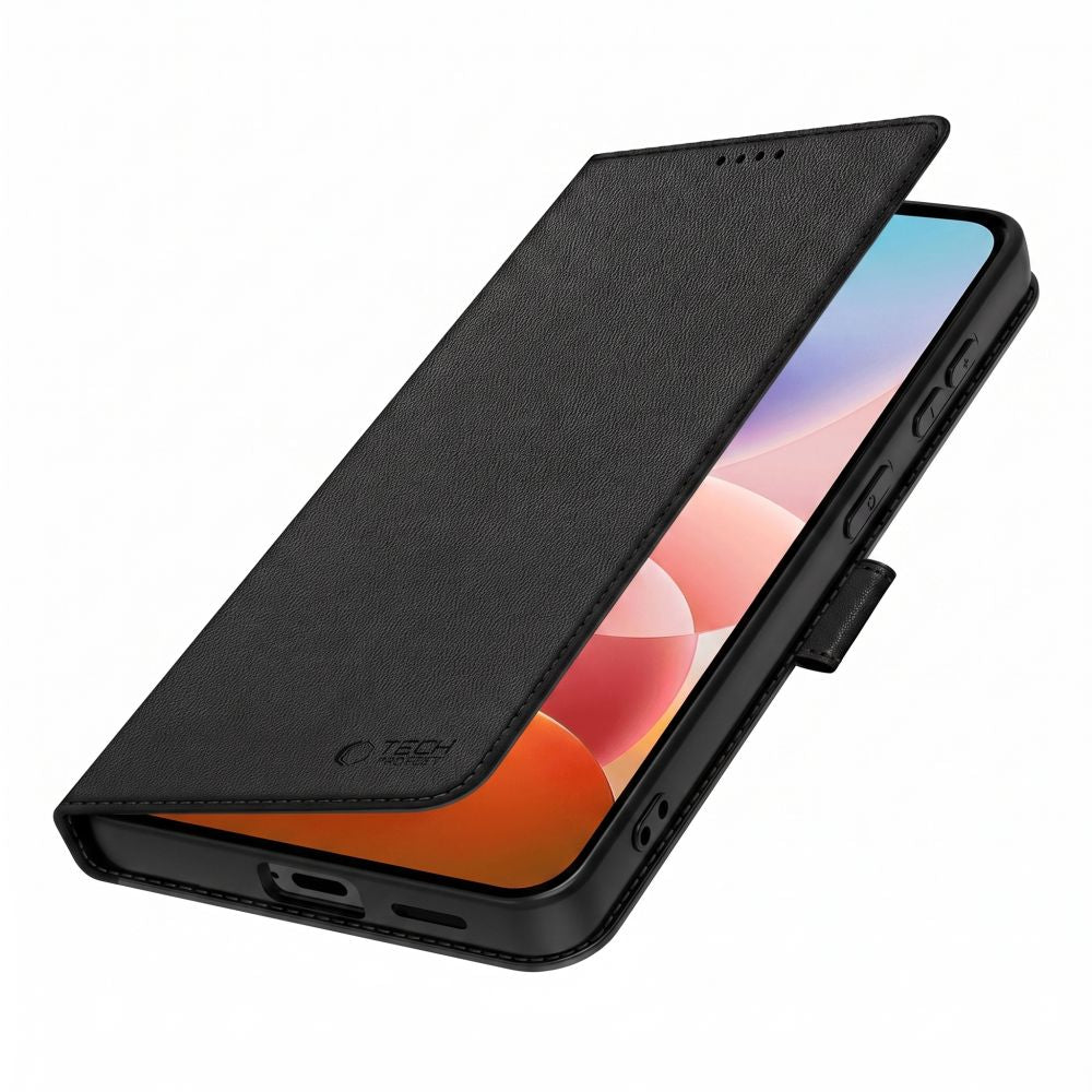 Dėklas Tech-Protect Wallet Xiaomi Redmi 17 4G / 5G, juodas -- Redmi 17 4G, Redmi 17 5G