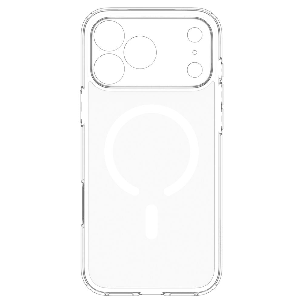Dėklas Spigen Ultra Hybrid MagSafe iPhone 17 Pro Max / 18 Pro Max, skaidrus baltas -- iPhone 17 Pro Max, iPhone 18 Pro Max