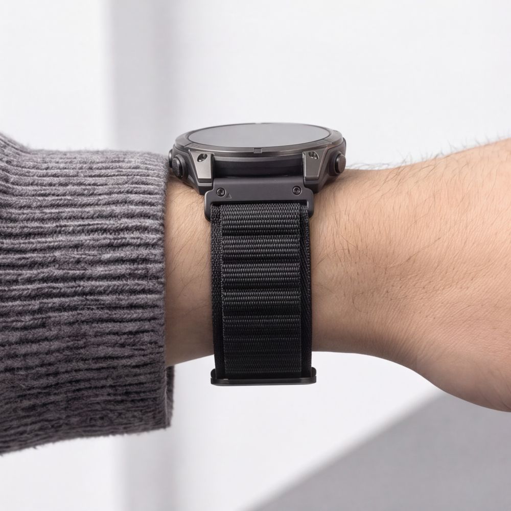 Dirželis Tech-Protect Nylon Pro Garmin Fenix 5X / 5X Plus / 6X / 6X Pro / 7X / 8 / 8 Pro / 9 / 9 Pro (47 mm), juodas --...